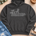 Note to Self Premium Hoodie in Charcoal Heather - Quiet Chaos Co unisex mental health hoodie