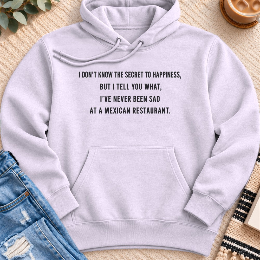 I Don't Know the Secret to Happiness Premium Hoodie in Lilac - Quiet Chaos Co unisex mental health hoodie