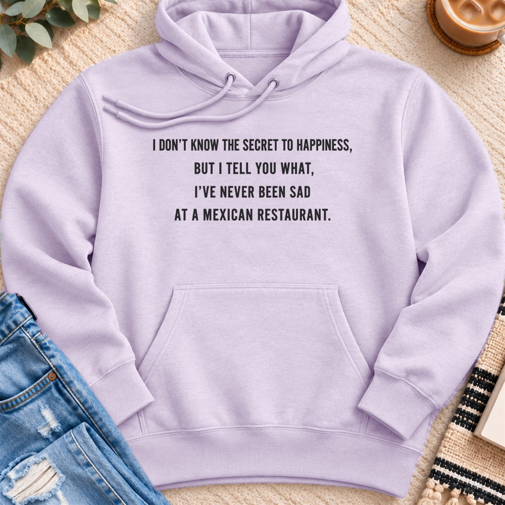 I Don't Know the Secret to Happiness Premium Hoodie in Lilac - Quiet Chaos Co unisex mental health hoodie