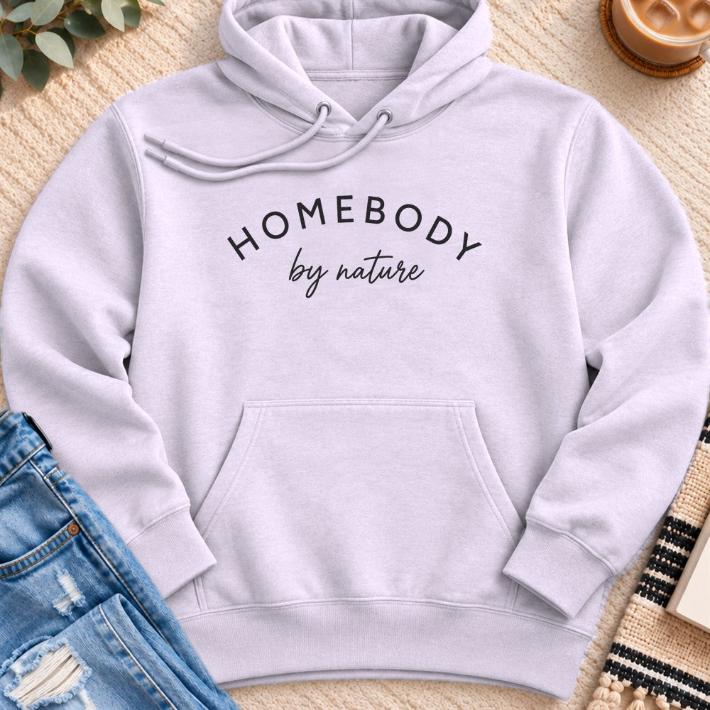 Homebody by Nature Premium Hoodie in Lilac - Quiet Chaos Co unisex mental health hoodie
