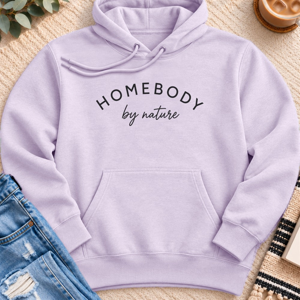 Homebody by Nature Premium Hoodie in Lilac - Quiet Chaos Co unisex mental health hoodie