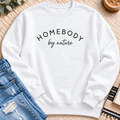 Homebody by Nature Sweatshirt in White - Quiet Chaos Co unisex mental health sweatshirt