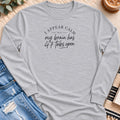 I Appear Calm Long Sleeve in Sport Grey - Quiet Chaos Co unisex mental health long sleeve tee