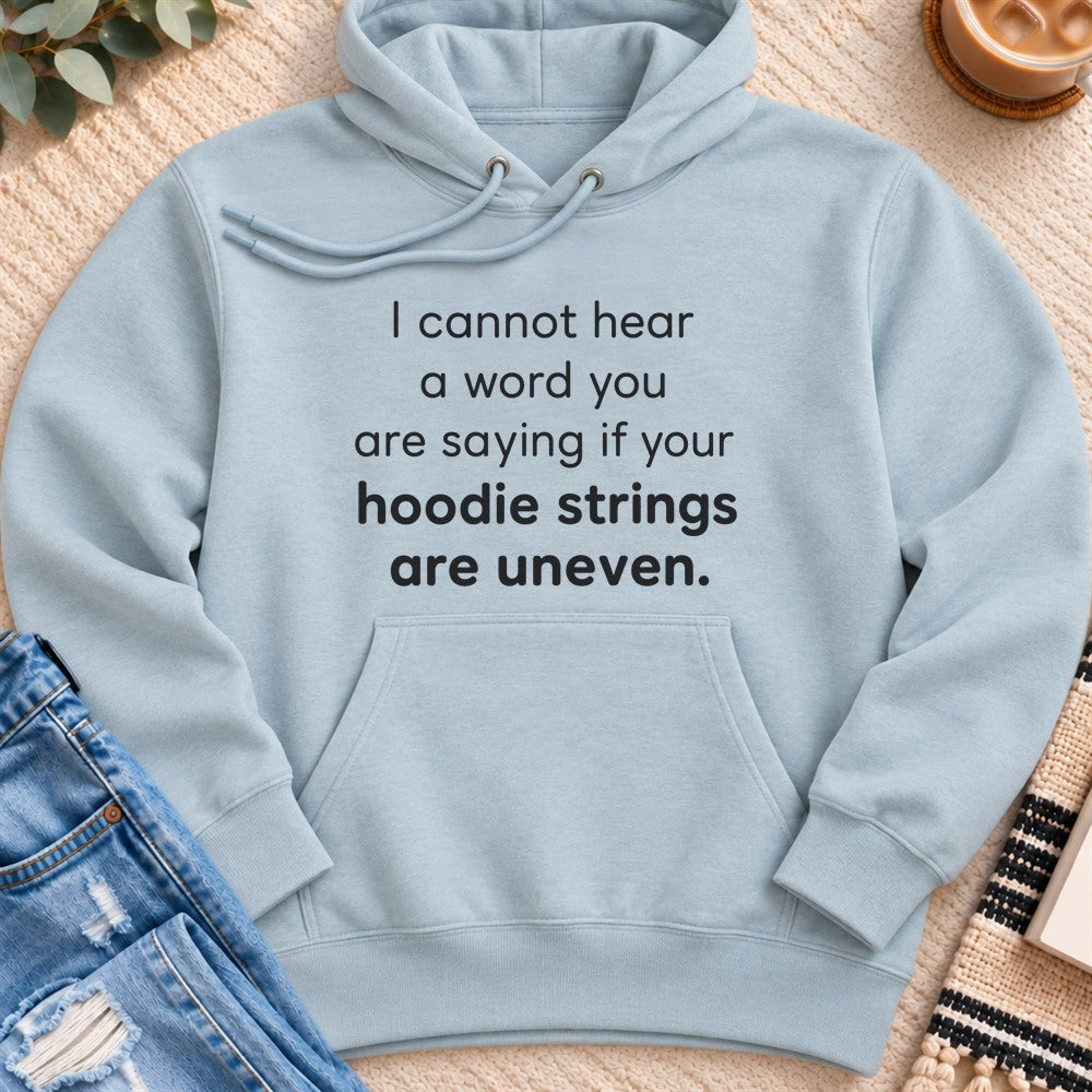 I Cannot Hear a Word You are Saying Premium Hoodie in Blue Mist - Quiet Chaos Co unisex mental health hoodie