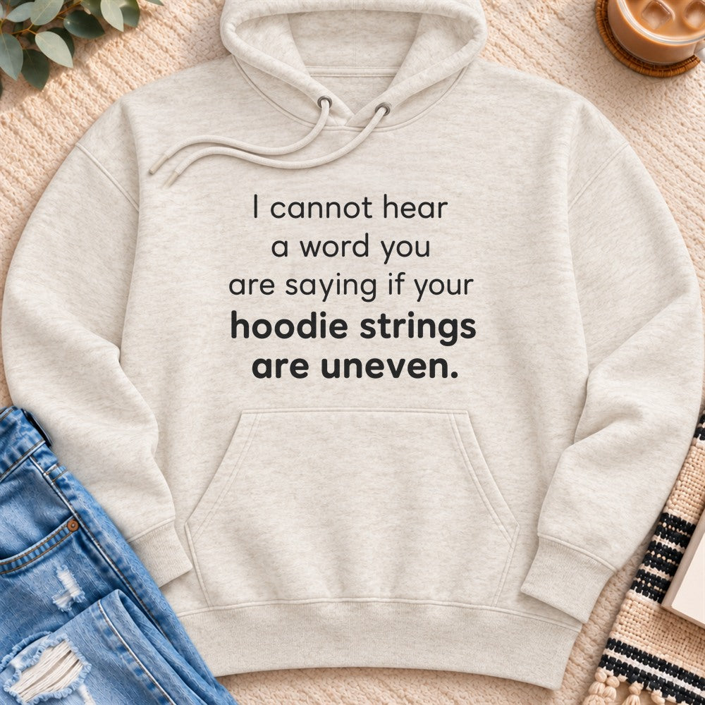 I Cannot Hear a Word You are Saying Premium Hoodie in Oatmeal Heather - Quiet Chaos Co unisex mental health hoodie