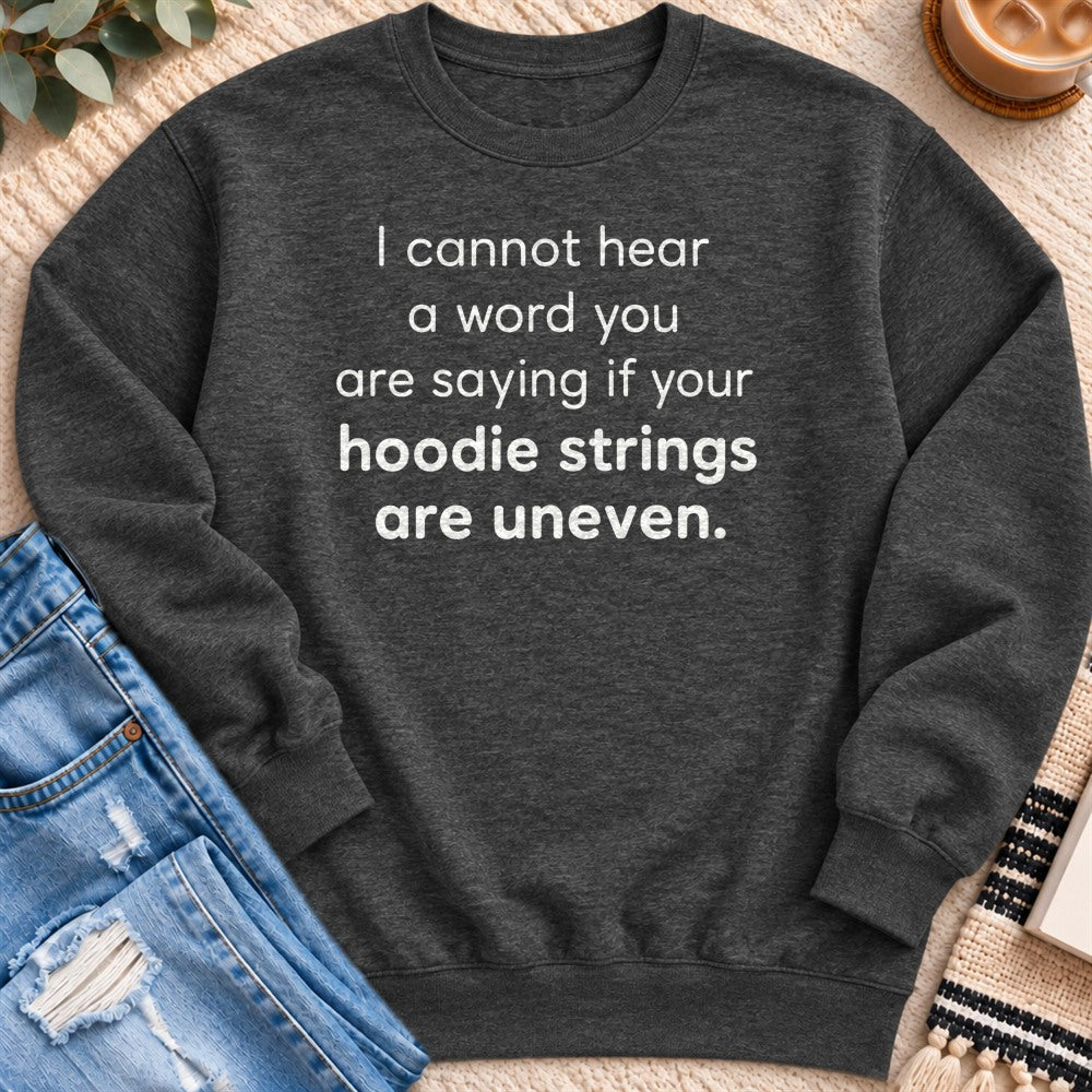 I Cannot Hear a Word You are Saying Sweatshirt in Charcoal Heather - Quiet Chaos Co unisex mental health sweatshirt