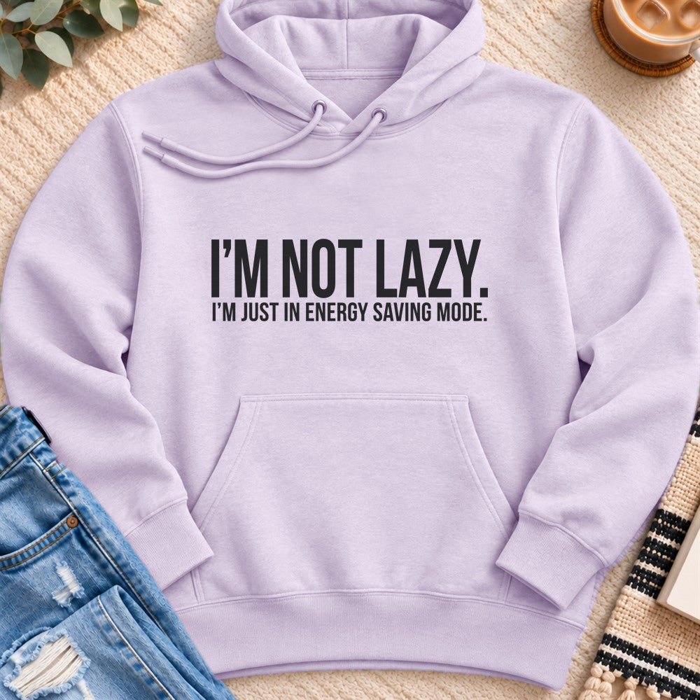 I'm in Energy Saving Mode Premium Hoodie in Lilac - Quiet Chaos Co unisex mental health hoodie