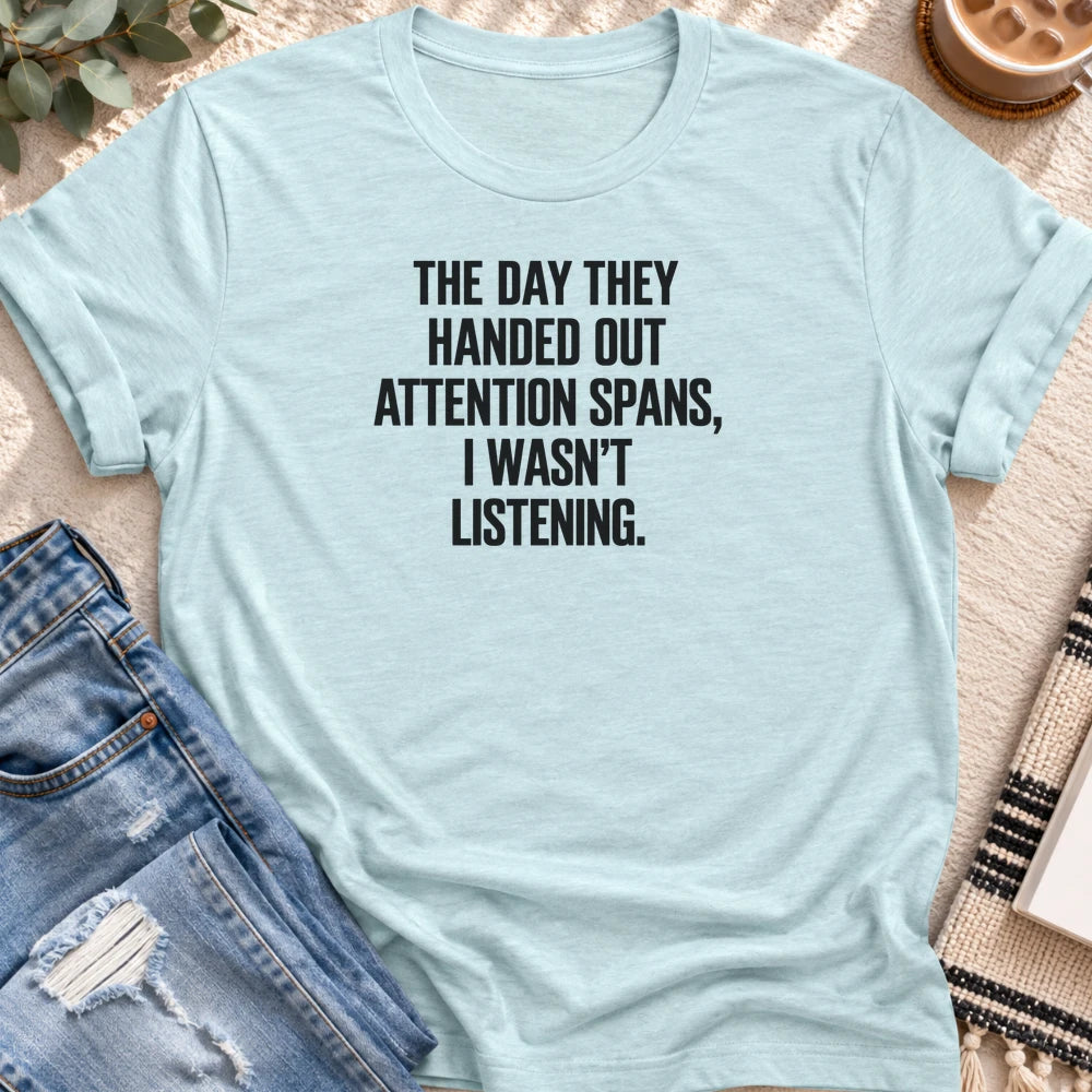 Already in the Snack Aisle T-shirt in Heather Prism Ice Blue - Quiet Chaos Co unisex mental health tee