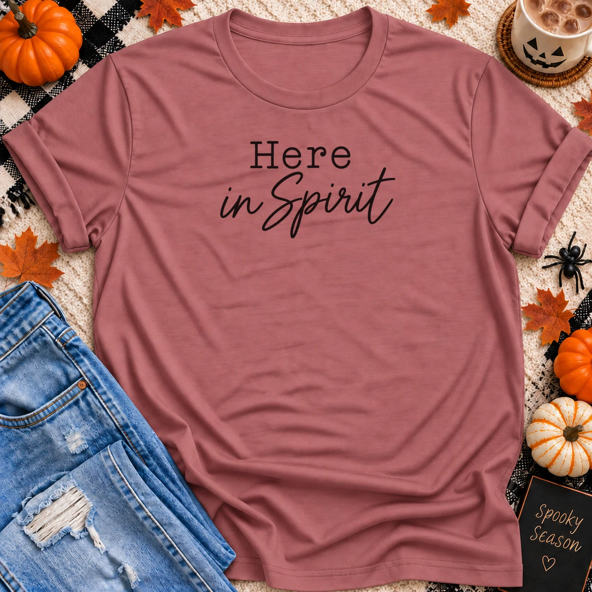 Here in Spirit T-Shirt in Mauve - Quiet Chaos Co unisex mental health tee