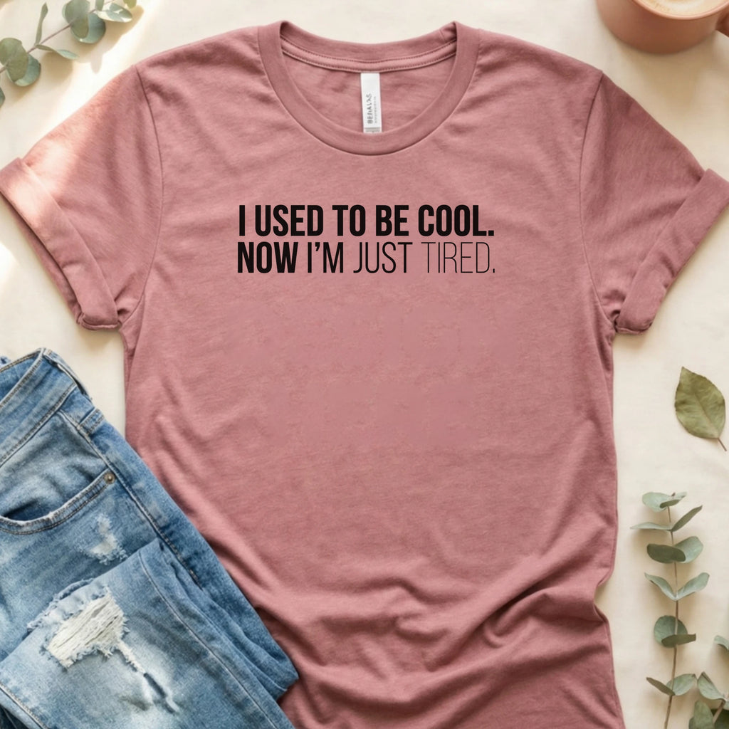 I Used to Be Cool T-Shirt – Heather Mauve Bella Canvas Unisex Tee | Quiet Chaos Co