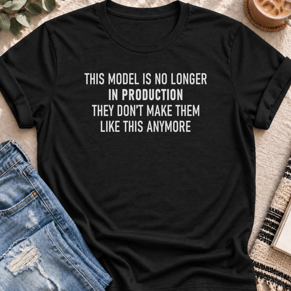This Model Is No Longer in Production T-shirt in Black - Quiet Chaos Co unisex mental health tee