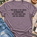 This Model Is No Longer in Production T-shirt in Heather Purple - Quiet Chaos Co unisex mental health tee